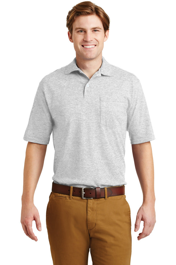 Jerzees¨ -SpotShield™ 5.4-Ounce Jersey Knit Sport Shirt with Pocket. 436MP