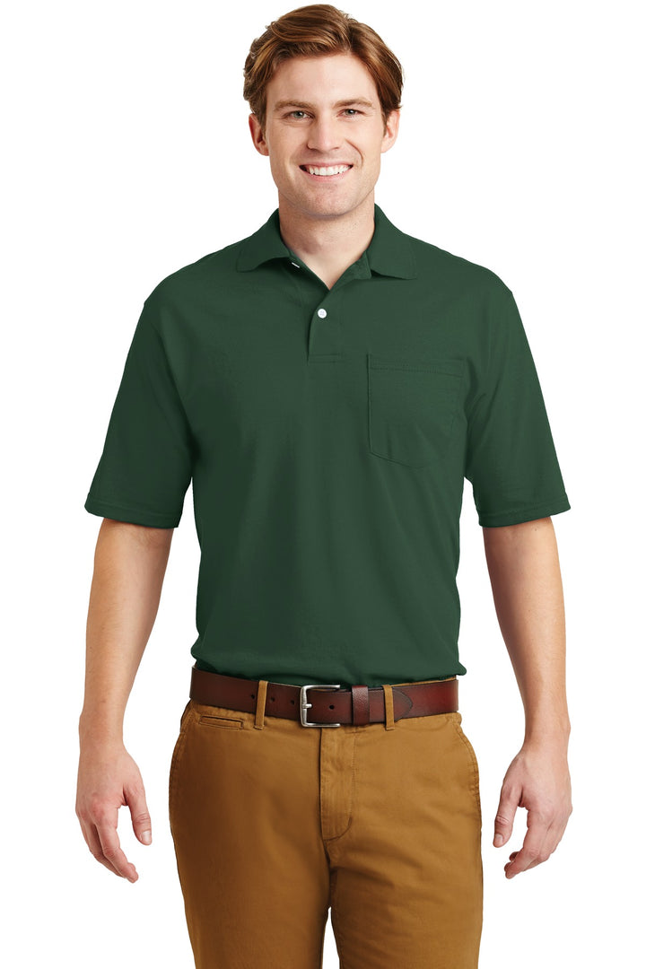 Jerzees¨ -SpotShield™ 5.4-Ounce Jersey Knit Sport Shirt with Pocket. 436MP