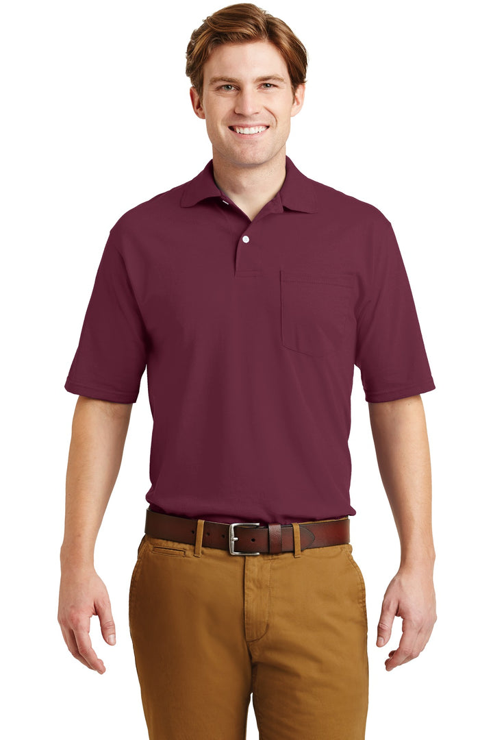 Jerzees¨ -SpotShield™ 5.4-Ounce Jersey Knit Sport Shirt with Pocket. 436MP