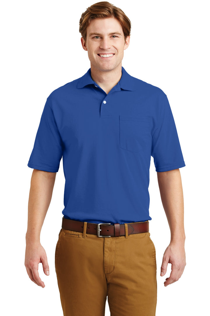 Jerzees¨ -SpotShield™ 5.4-Ounce Jersey Knit Sport Shirt with Pocket. 436MP