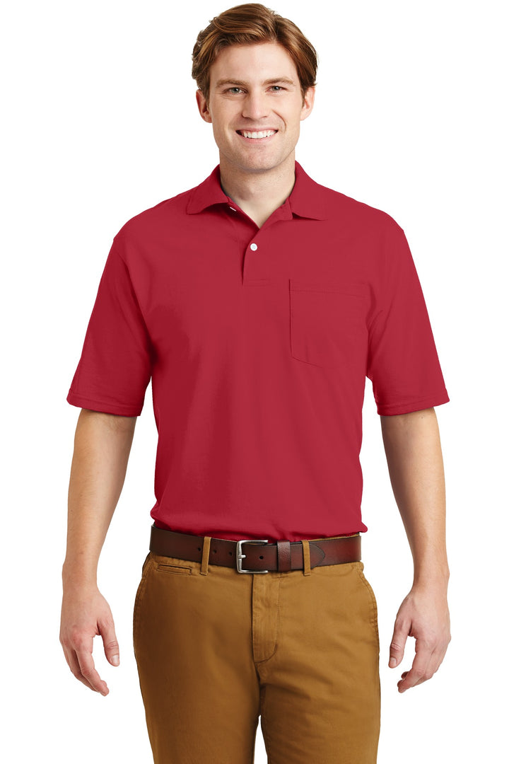 Jerzees¨ -SpotShield™ 5.4-Ounce Jersey Knit Sport Shirt with Pocket. 436MP