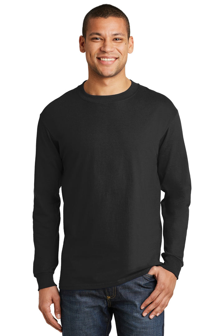 Hanes¨ Beefy-T¨ -  100% Cotton Long Sleeve T-Shirt.  5186