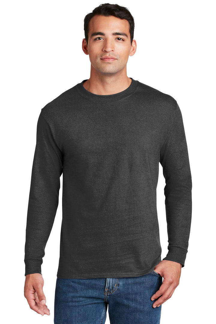 Hanes¨ Beefy-T¨ -  100% Cotton Long Sleeve T-Shirt.  5186