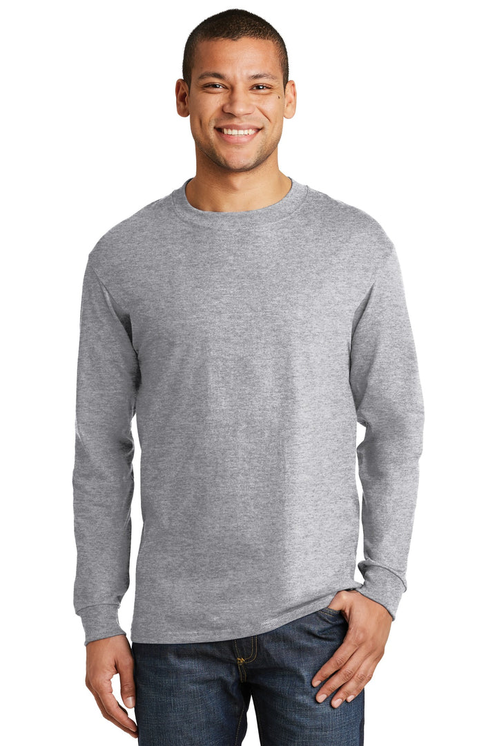Hanes¨ Beefy-T¨ -  100% Cotton Long Sleeve T-Shirt.  5186