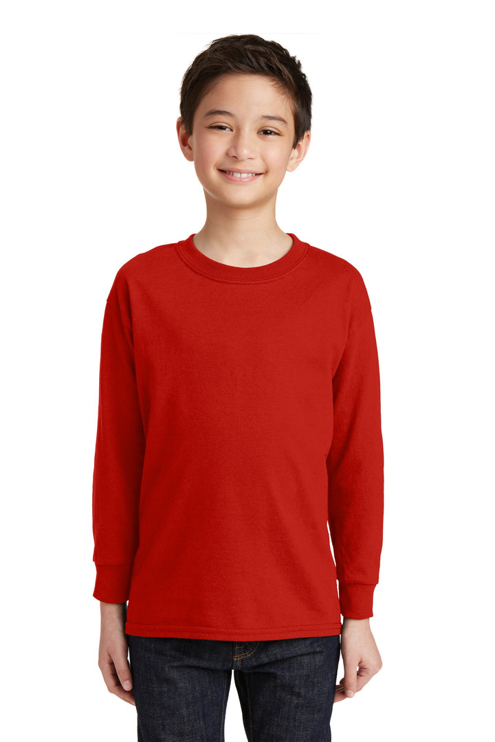 Gildan¨ Youth Heavy Cotton™ 100% Cotton Long Sleeve T-Shirt. 5400B