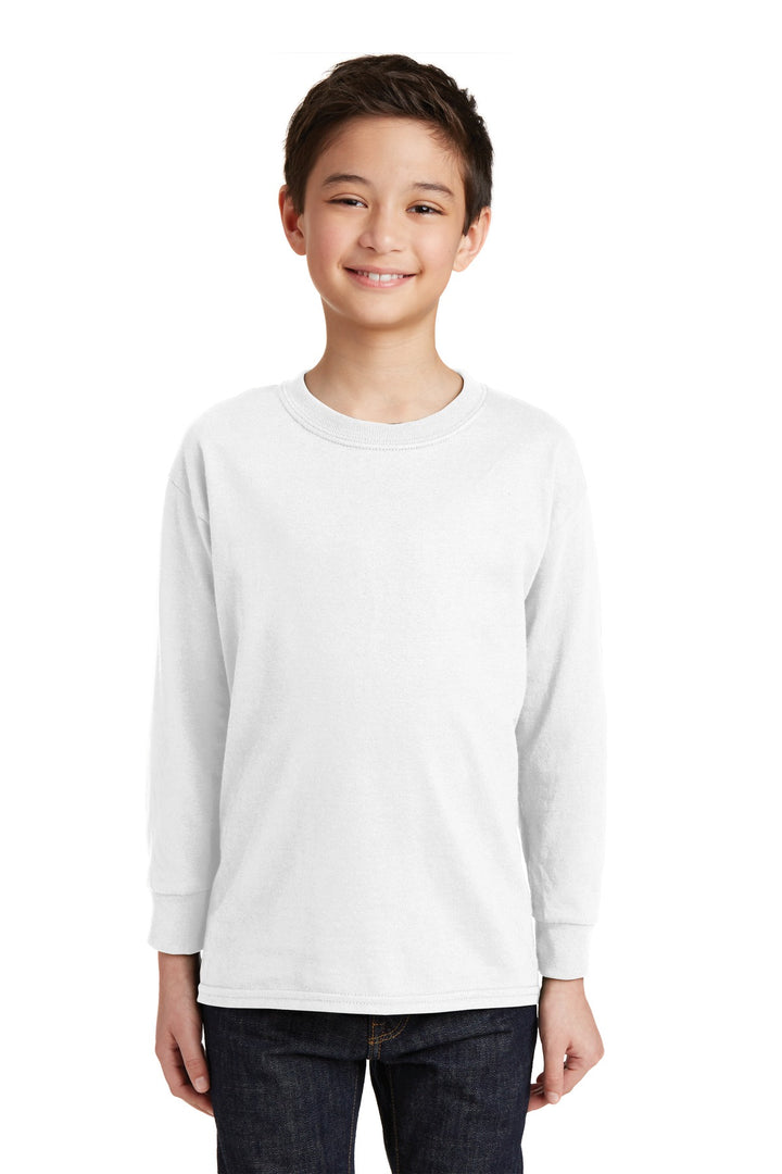 Gildan¨ Youth Heavy Cotton™ 100% Cotton Long Sleeve T-Shirt. 5400B