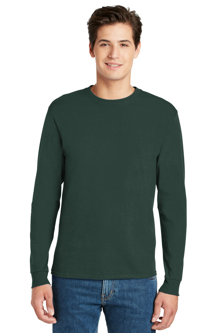 Hanes¨ - Authentic 100% Cotton Long Sleeve T-Shirt.  5586