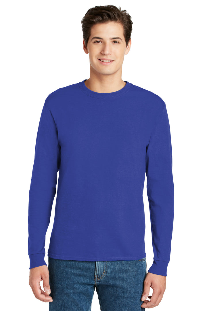 Hanes¨ - Authentic 100% Cotton Long Sleeve T-Shirt.  5586