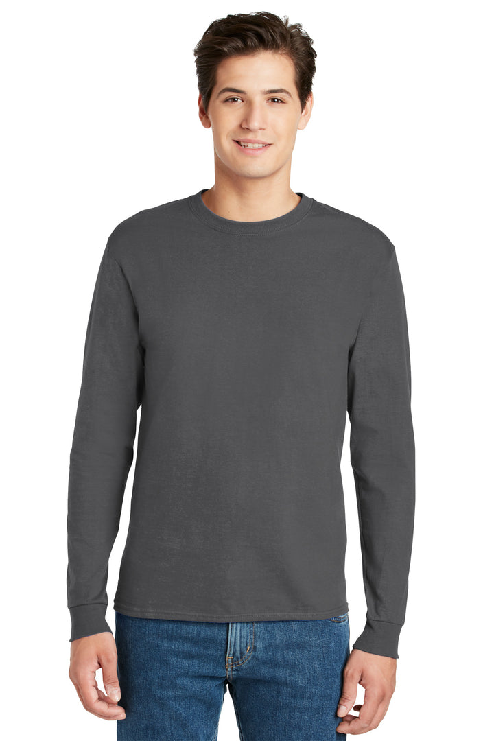 Hanes¨ - Authentic 100% Cotton Long Sleeve T-Shirt.  5586
