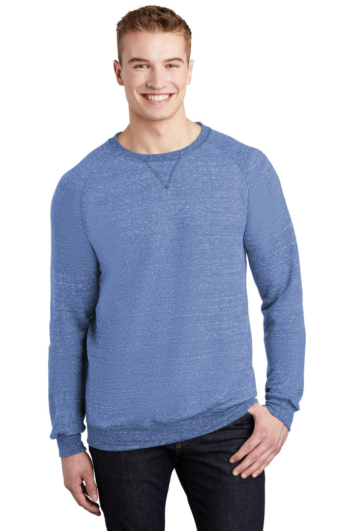 Jerzees ¨ Snow Heather French Terry Raglan Crew 91M