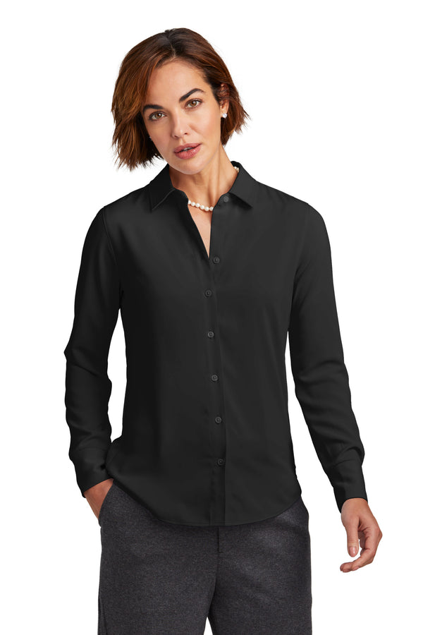 Brooks Brothers¨ Women's Full-Button Satin Blouse BB18007
