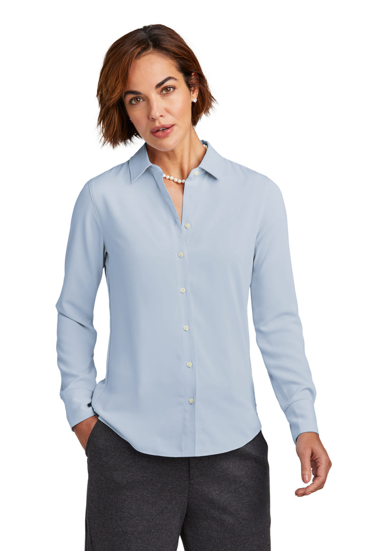Brooks Brothers¨ Women's Full-Button Satin Blouse BB18007