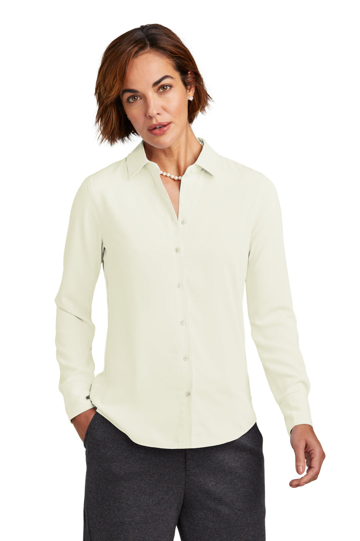 Brooks Brothers¨ Women's Full-Button Satin Blouse BB18007