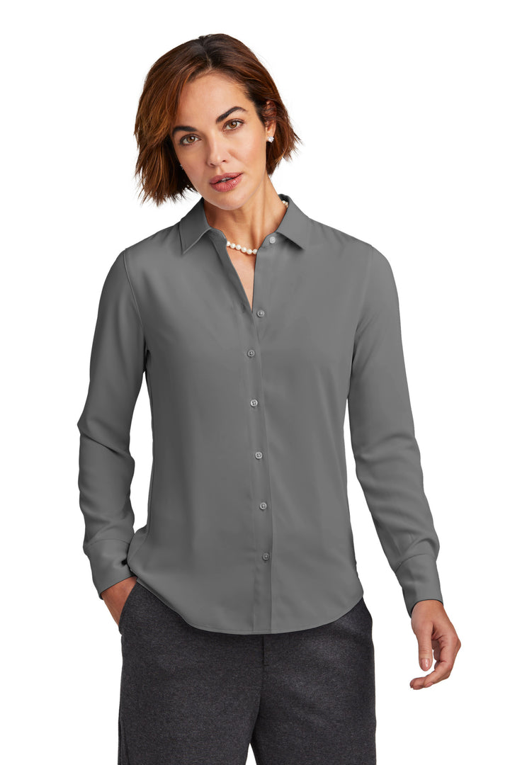 Brooks Brothers¨ Women's Full-Button Satin Blouse BB18007