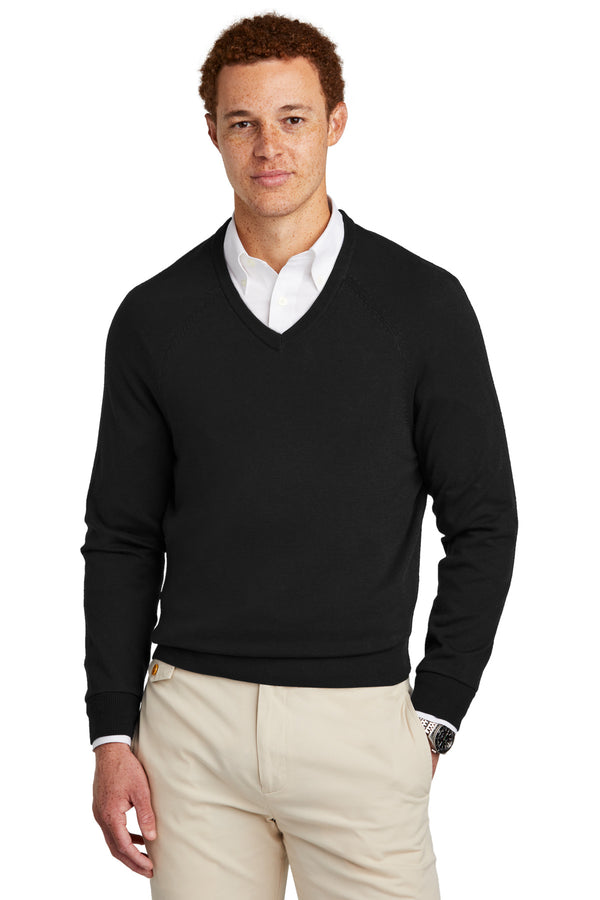 Brooks Brothers¨ Cotton Stretch V-Neck Sweater BB18400
