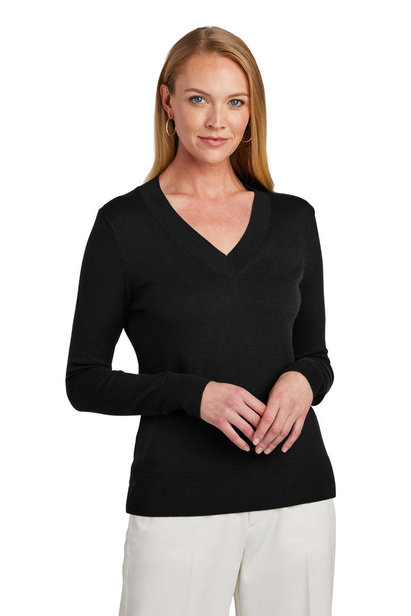 Brooks Brothers¨ Women's Cotton Stretch V-Neck Sweater BB18401
