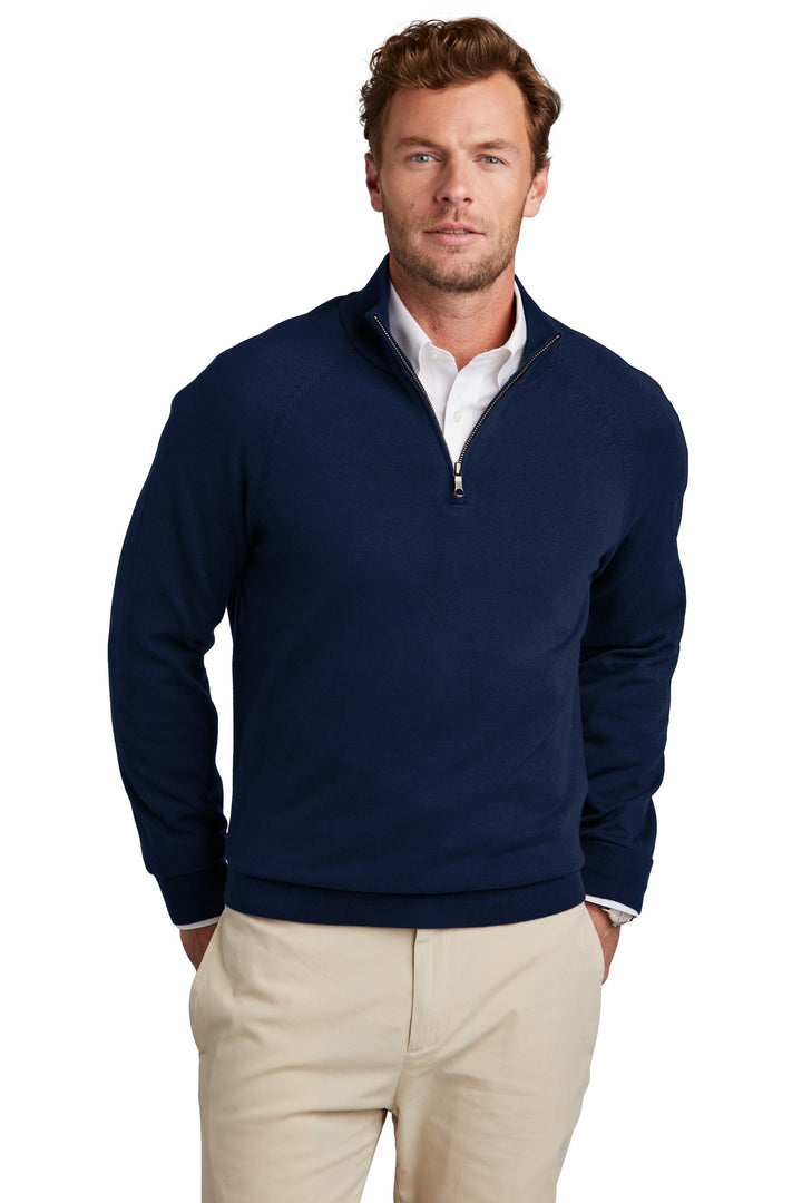 Brooks Brothers¨ Cotton Stretch 1/4-Zip Sweater BB18402