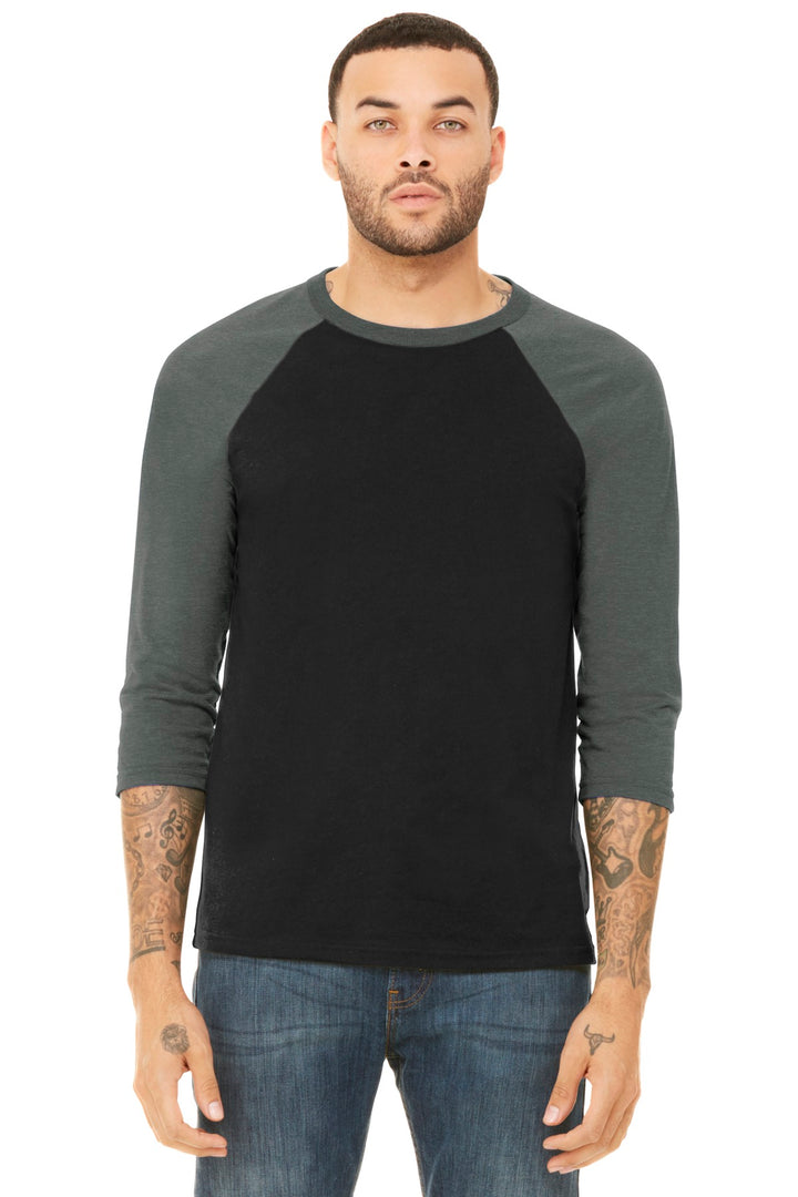 BELLA+CANVAS ¨ Unisex 3/4-Sleeve Baseball Tee. BC3200