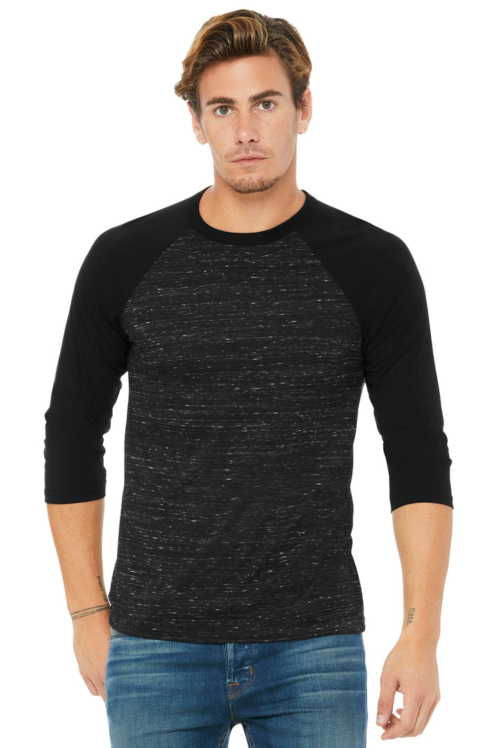 BELLA+CANVAS ¨ Unisex 3/4-Sleeve Baseball Tee. BC3200