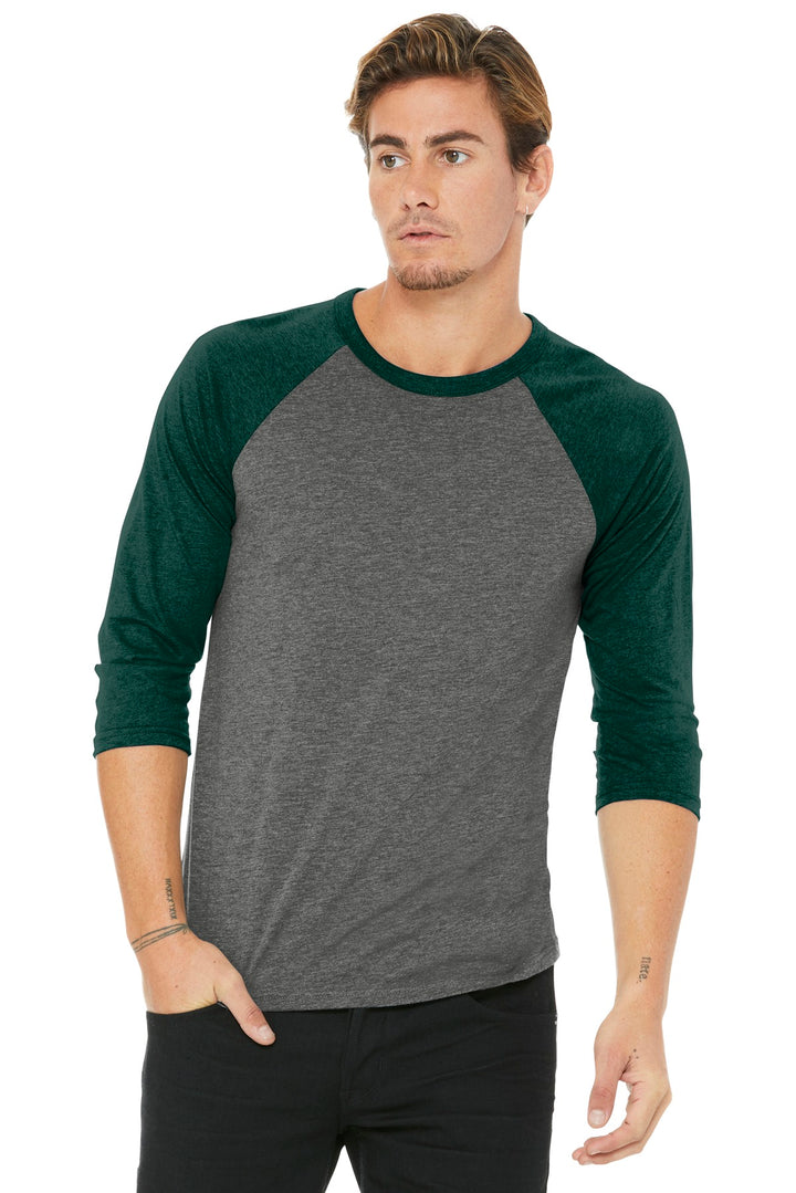 BELLA+CANVAS ¨ Unisex 3/4-Sleeve Baseball Tee. BC3200