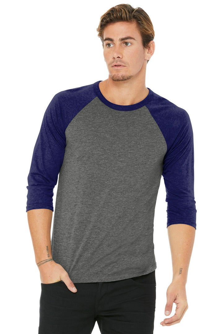 BELLA+CANVAS ¨ Unisex 3/4-Sleeve Baseball Tee. BC3200