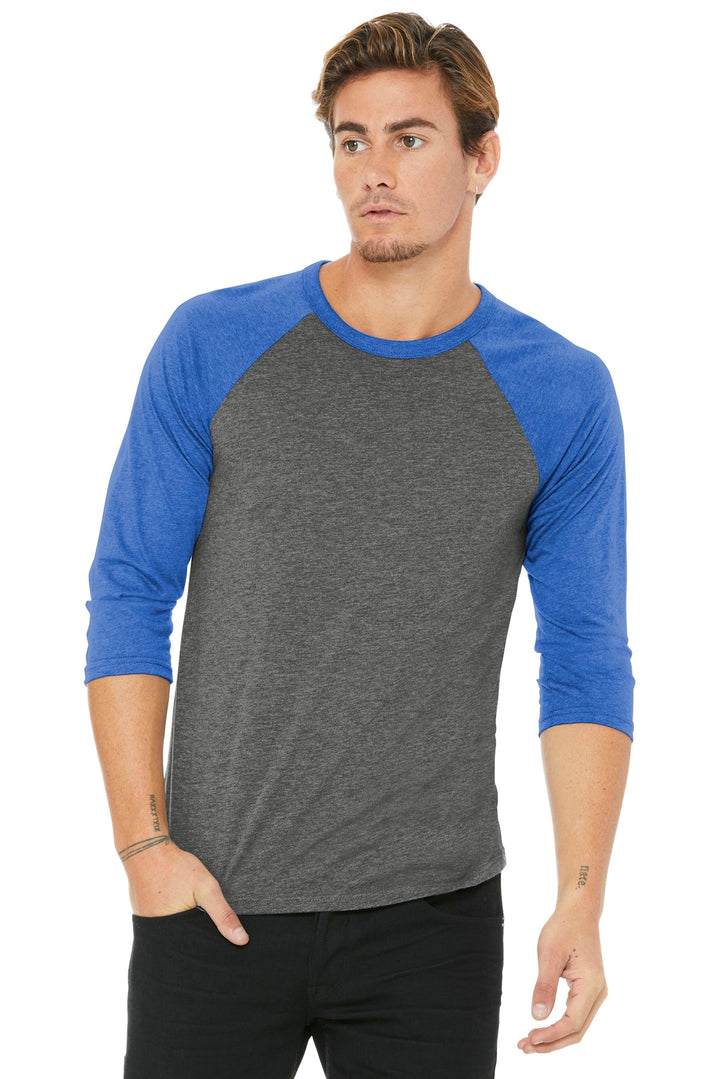 BELLA+CANVAS ¨ Unisex 3/4-Sleeve Baseball Tee. BC3200