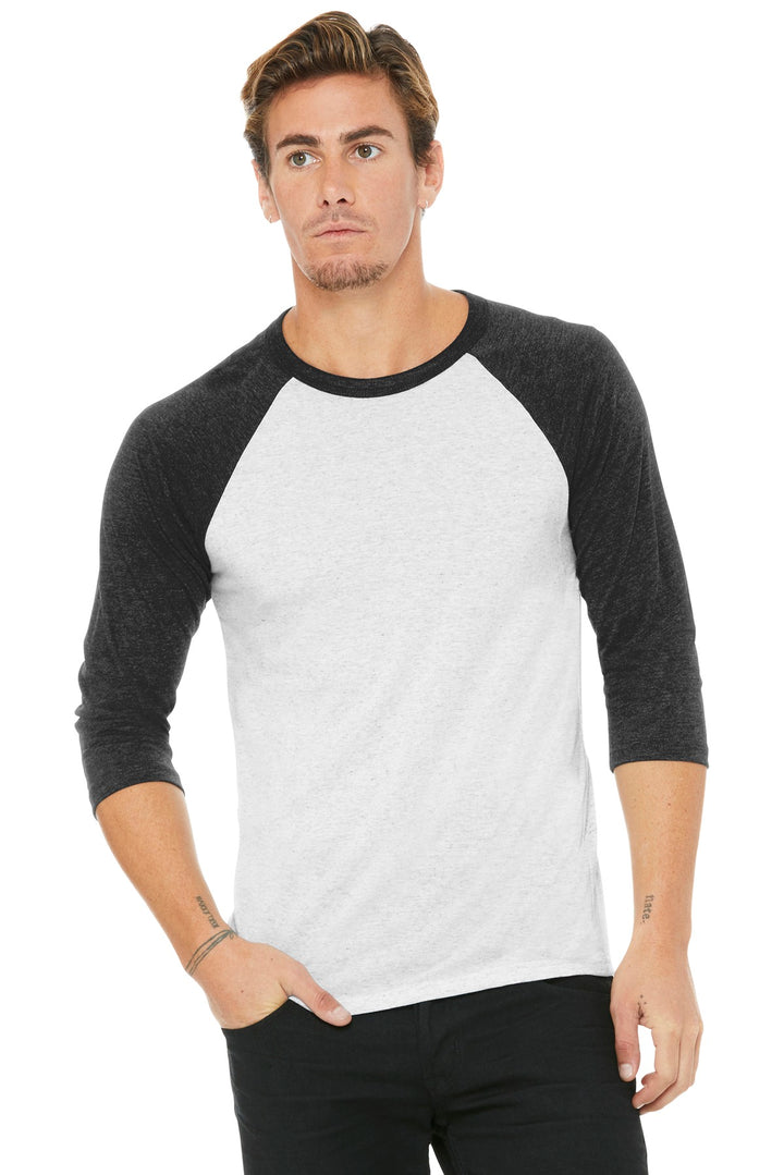 BELLA+CANVAS ¨ Unisex 3/4-Sleeve Baseball Tee. BC3200