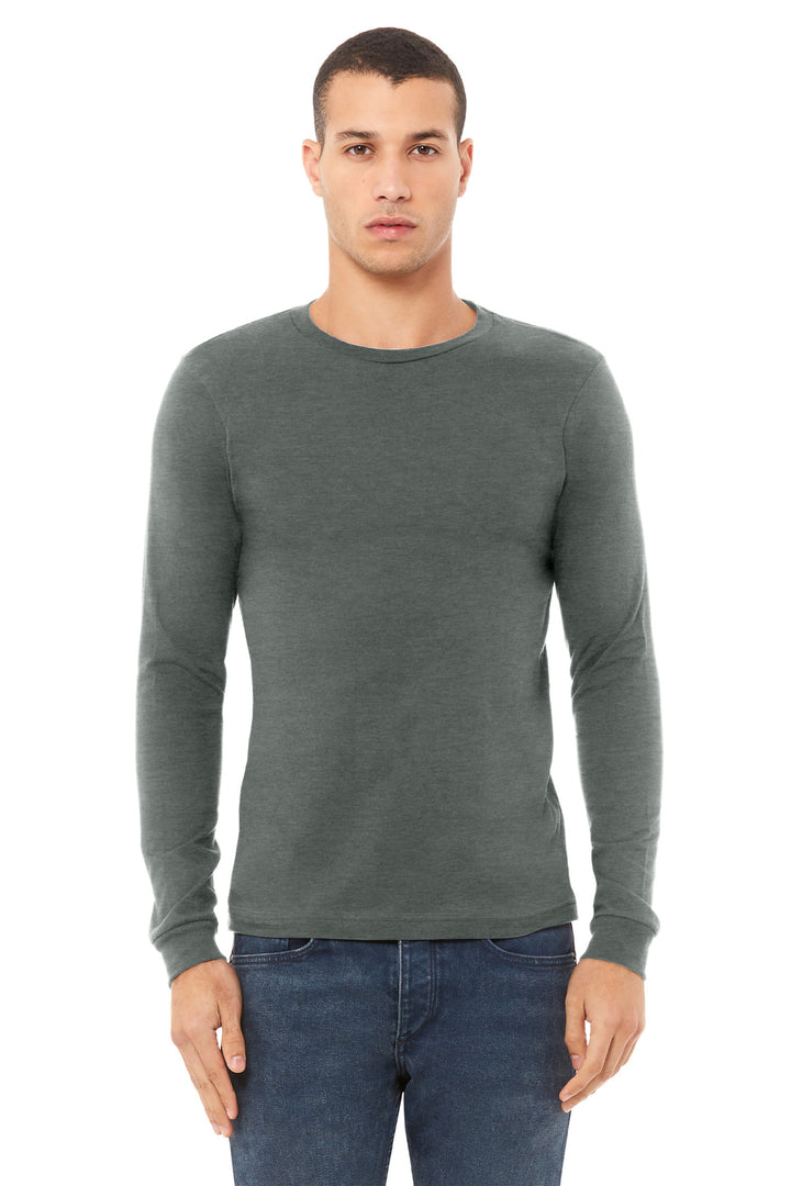 BELLA+CANVAS¨ Unisex Heather CVC Long Sleeve Tee BC3501CVC