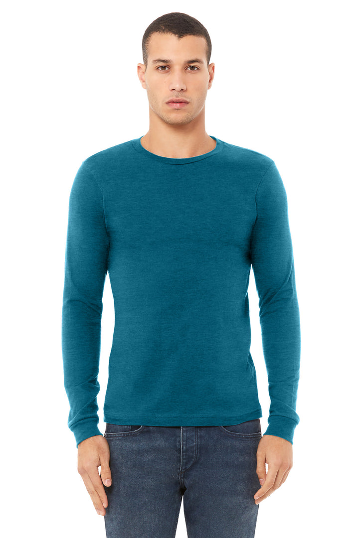 BELLA+CANVAS¨ Unisex Heather CVC Long Sleeve Tee BC3501CVC