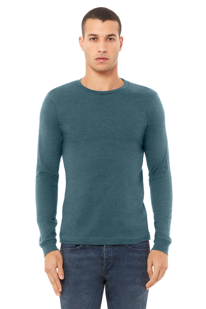 BELLA+CANVAS¨ Unisex Heather CVC Long Sleeve Tee BC3501CVC