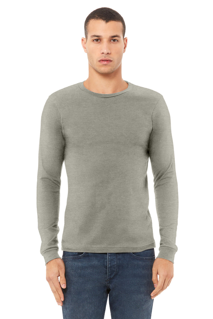 BELLA+CANVAS¨ Unisex Heather CVC Long Sleeve Tee BC3501CVC