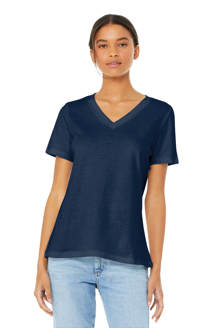 BELLA+CANVAS ¨ Women's Relaxed Jersey Short Sleeve V-Neck Tee. BC6405
