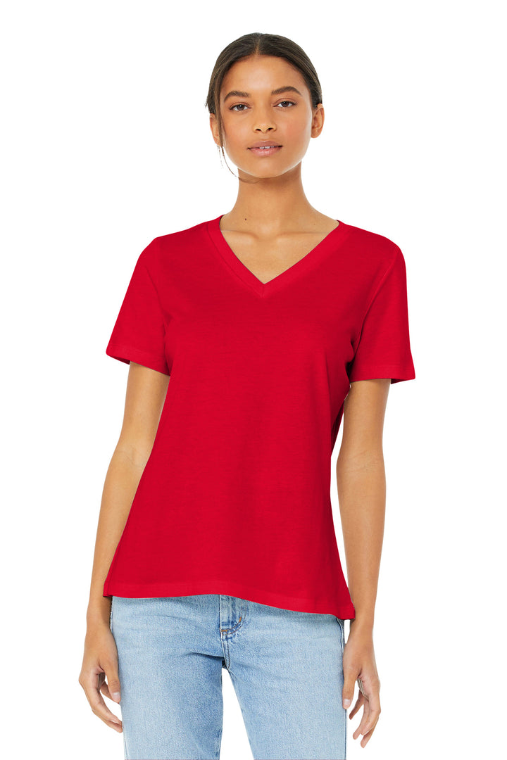BELLA+CANVAS ¨ Women's Relaxed Jersey Short Sleeve V-Neck Tee. BC6405