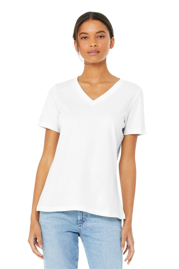 BELLA+CANVAS ¨ Women's Relaxed Jersey Short Sleeve V-Neck Tee. BC6405