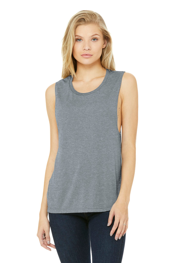 BELLA+CANVAS ¨ Women's Flowy Scoop Muscle Tank. BC8803