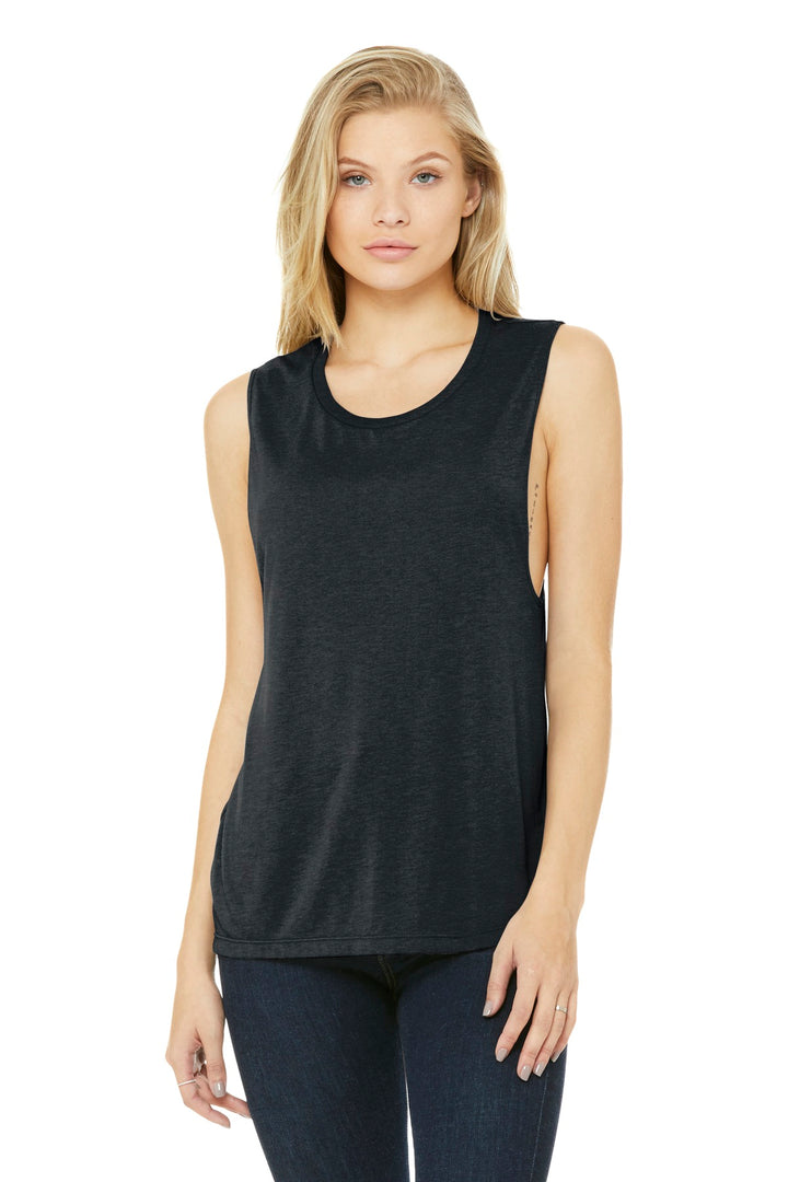 BELLA+CANVAS ¨ Women's Flowy Scoop Muscle Tank. BC8803