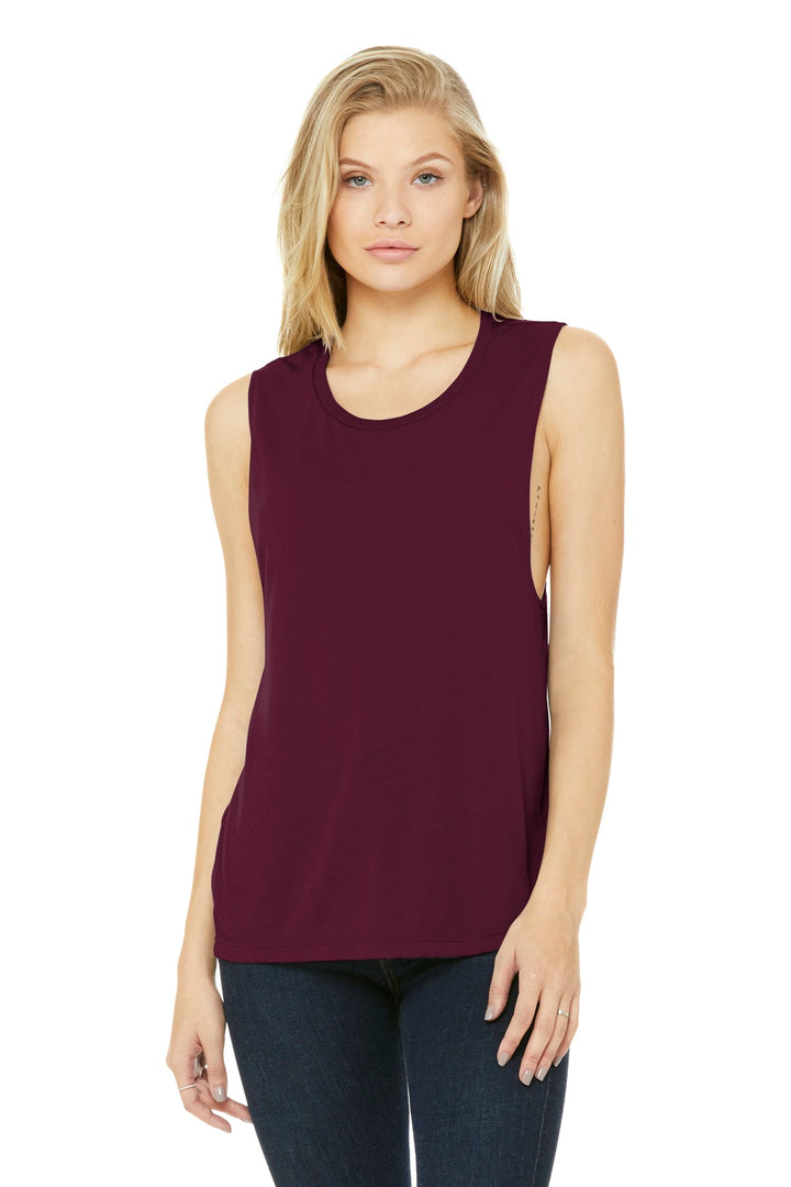 BELLA+CANVAS ¨ Women's Flowy Scoop Muscle Tank. BC8803