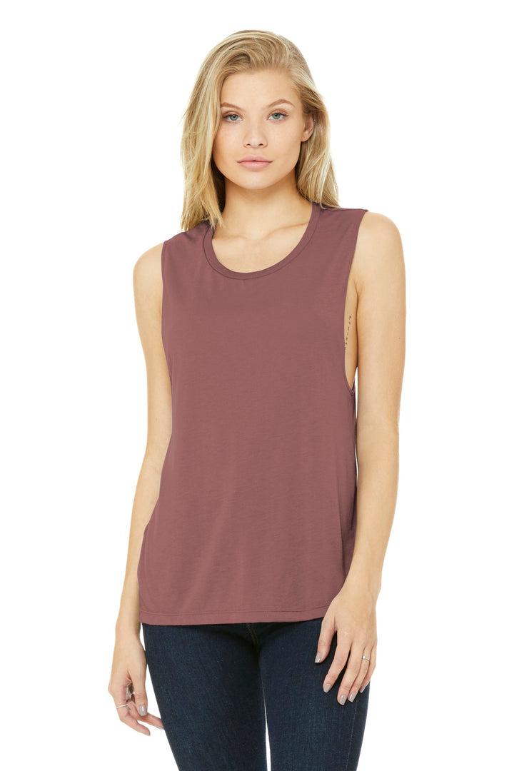 BELLA+CANVAS ¨ Women's Flowy Scoop Muscle Tank. BC8803