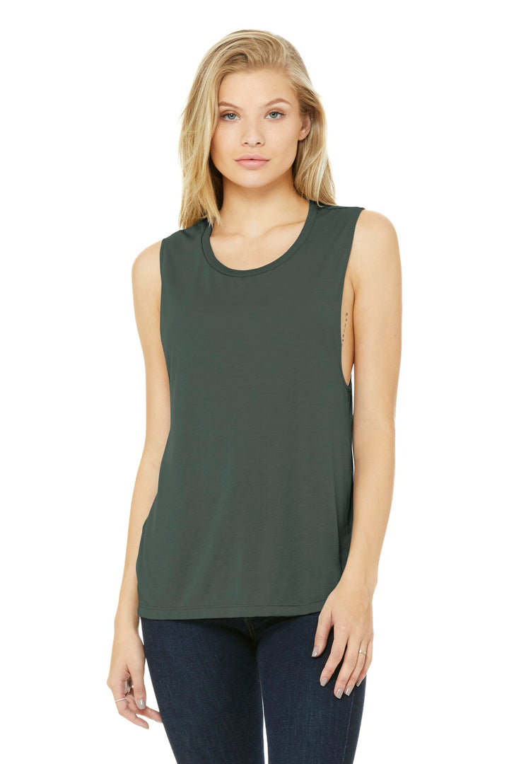 BELLA+CANVAS ¨ Women's Flowy Scoop Muscle Tank. BC8803