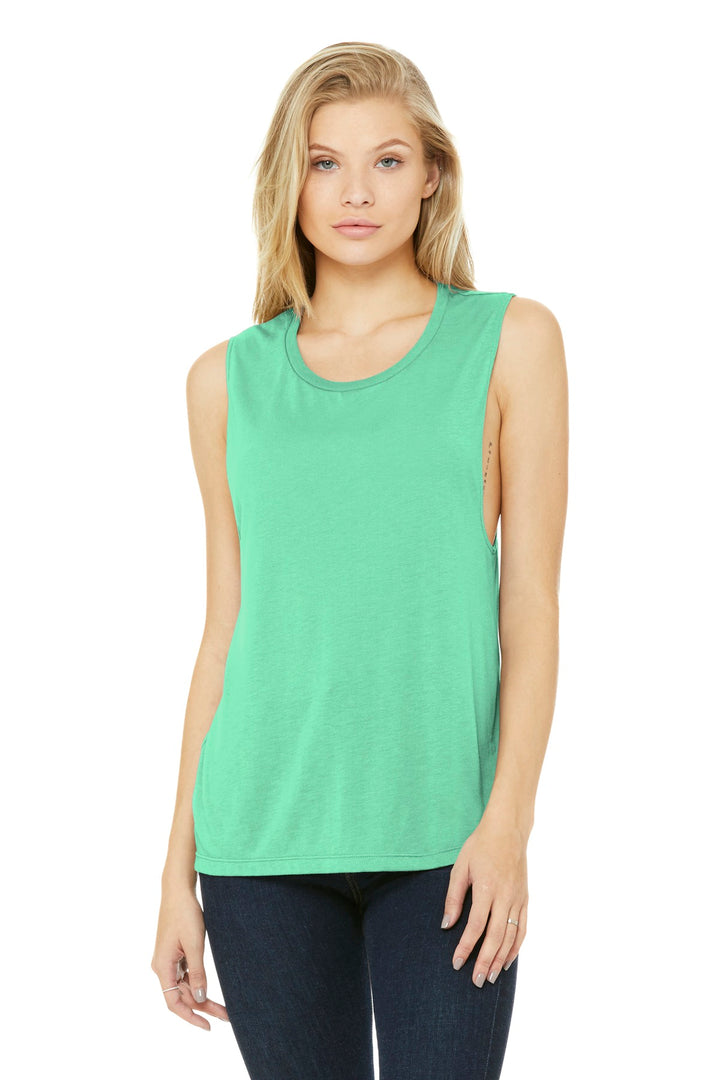 BELLA+CANVAS ¨ Women's Flowy Scoop Muscle Tank. BC8803