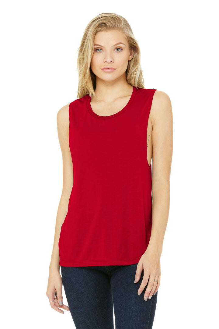BELLA+CANVAS ¨ Women's Flowy Scoop Muscle Tank. BC8803