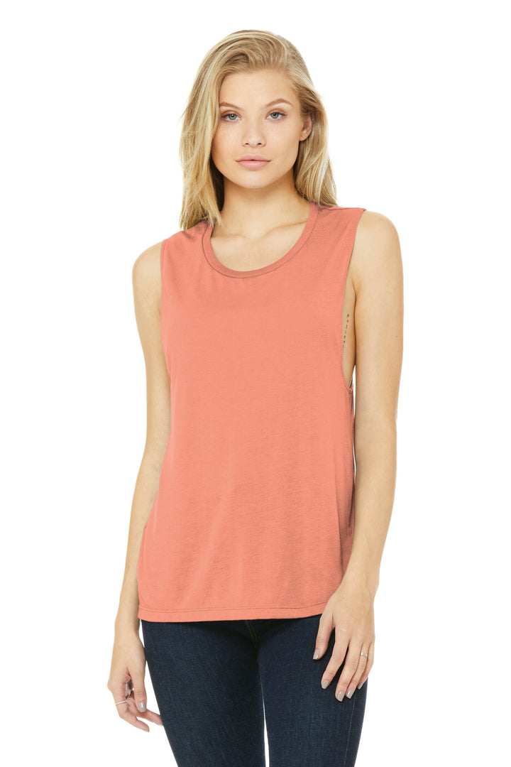 BELLA+CANVAS ¨ Women's Flowy Scoop Muscle Tank. BC8803