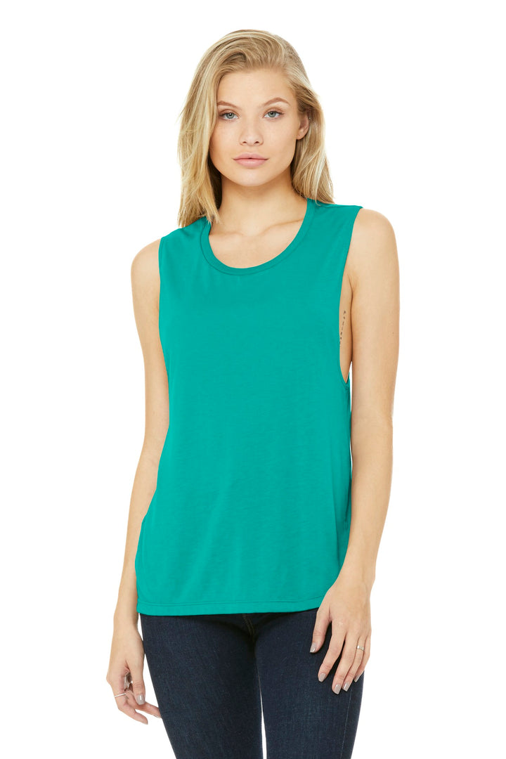 BELLA+CANVAS ¨ Women's Flowy Scoop Muscle Tank. BC8803