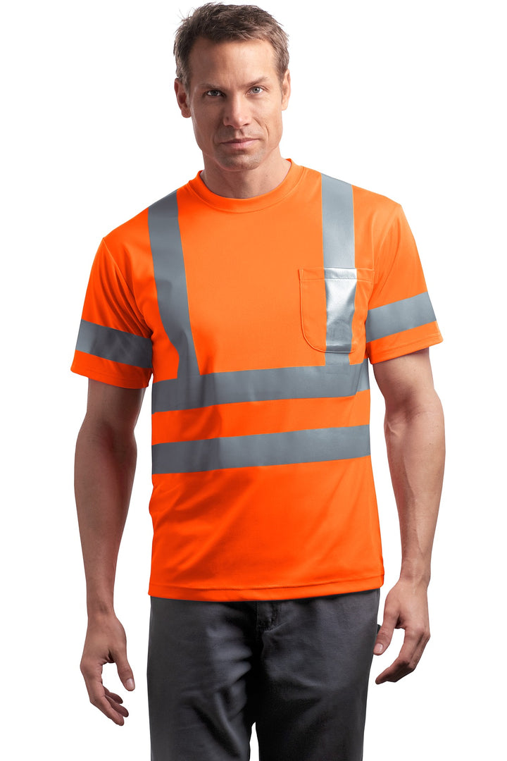 CornerStone¨ - ANSI 107 Class 3 Short Sleeve Snag-Resistant Reflective T-Shirt. CS408