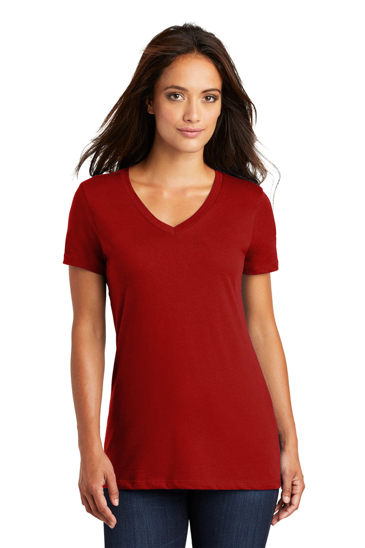 District¨ - Women's Perfect Weight¨ V-Neck Tee. DM1170L
