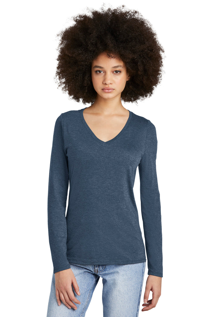 District¨ Women's Perfect Tri¨ Long Sleeve V-Neck Tee DT135