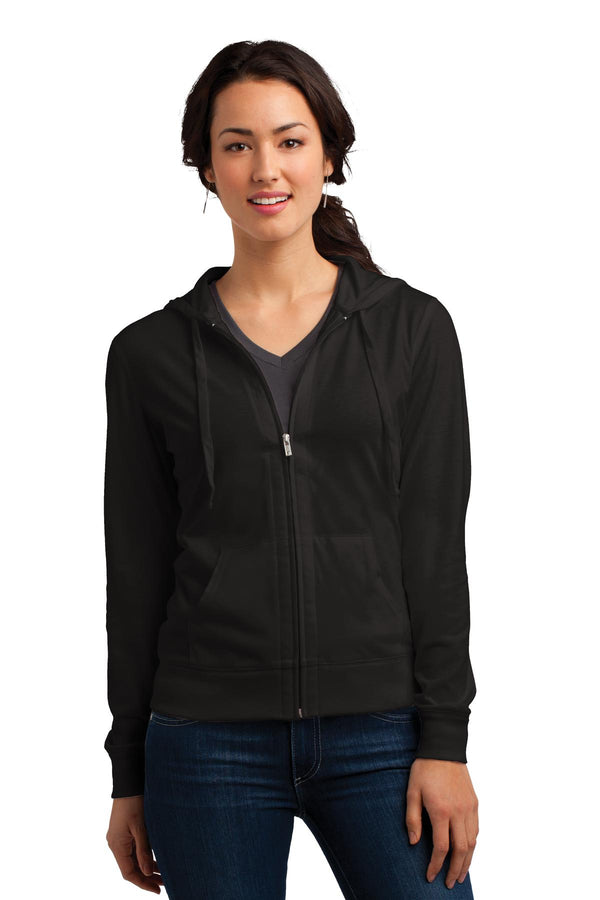 District¨ Women's Fitted Jersey Full-Zip Hoodie. DT2100