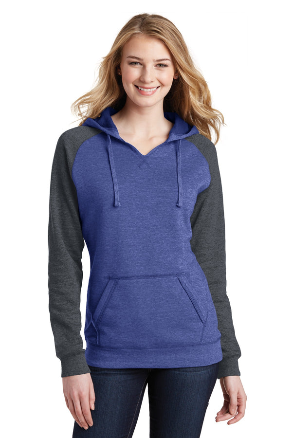 District¨ Women's Lightweight Fleece Raglan Hoodie.  DT296