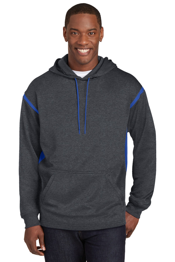 Sport-Tek¨ Tech Fleece Colorblock Hooded Sweatshirt. F246