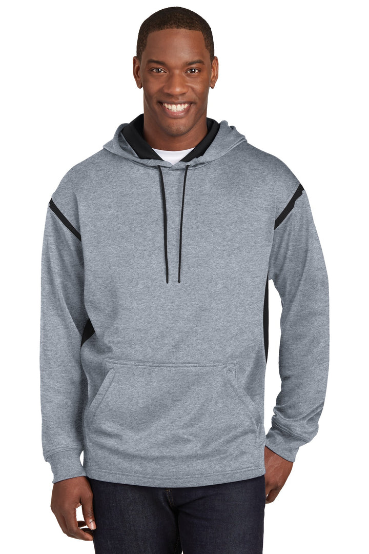 Sport-Tek¨ Tech Fleece Colorblock Hooded Sweatshirt. F246